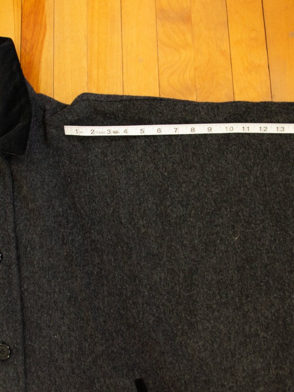 Vintage Academia Librarian Cape, Wool, Black/Gray - Picture 6 of 7